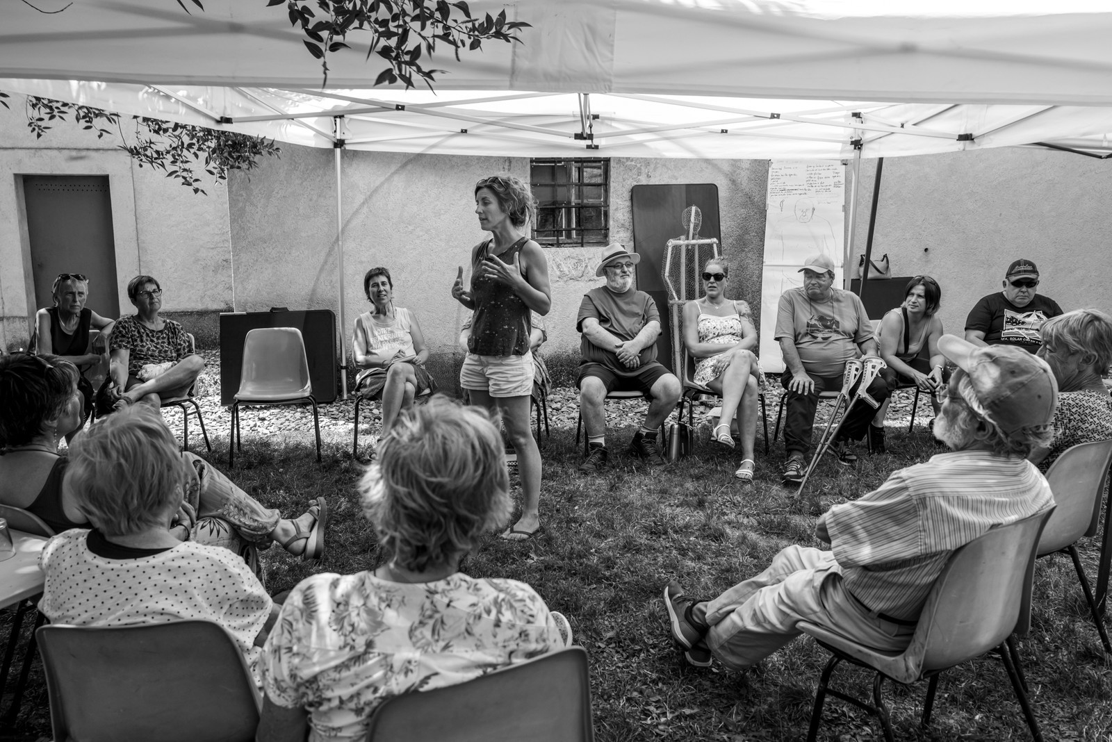Conception et fabrication de Marcel Joli Coeur l'homme de l'Ouort, avec Barbara Fougnon, artiste plasticienne, dans le cadre de son projet de forêt d'hommes