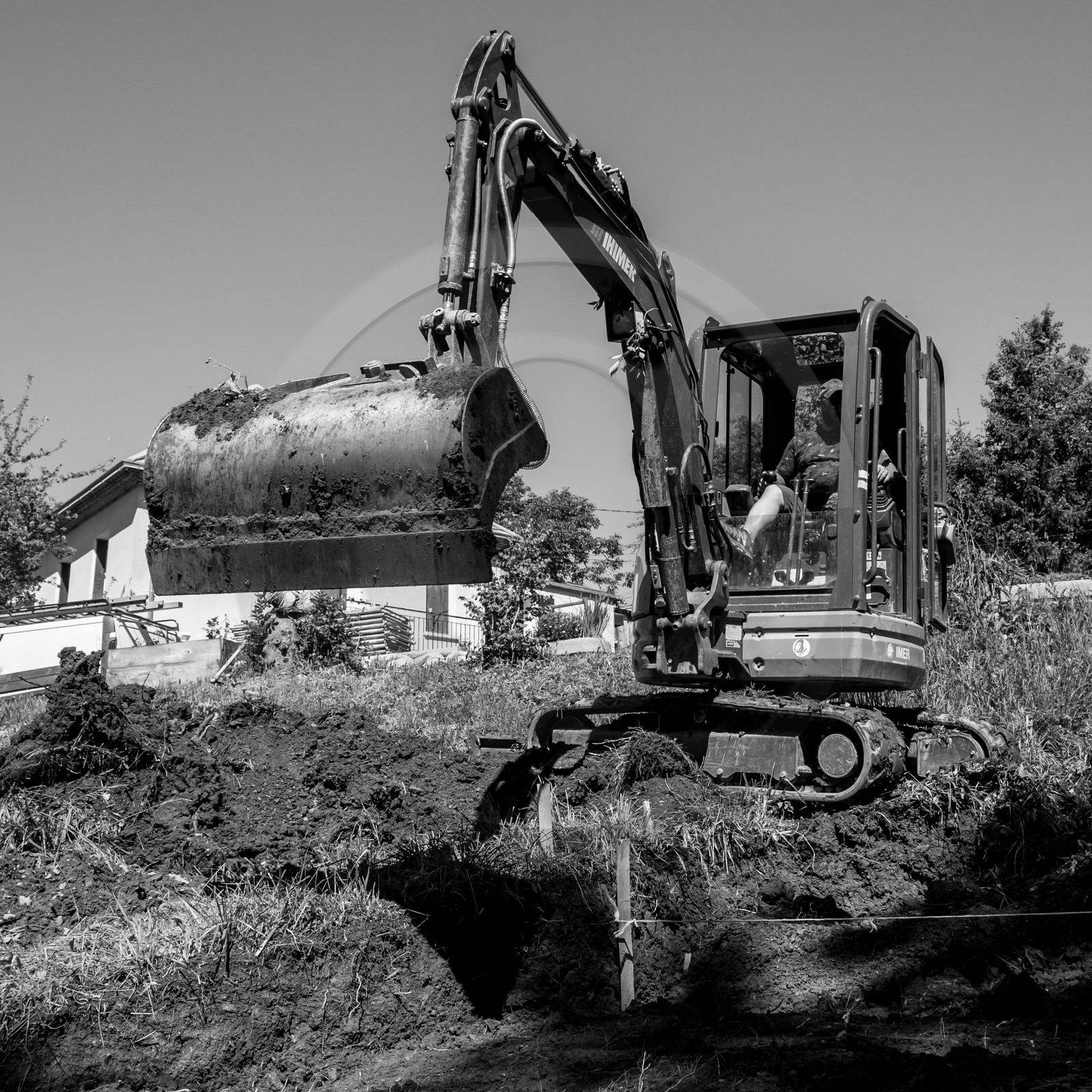 L'installation de la cabane