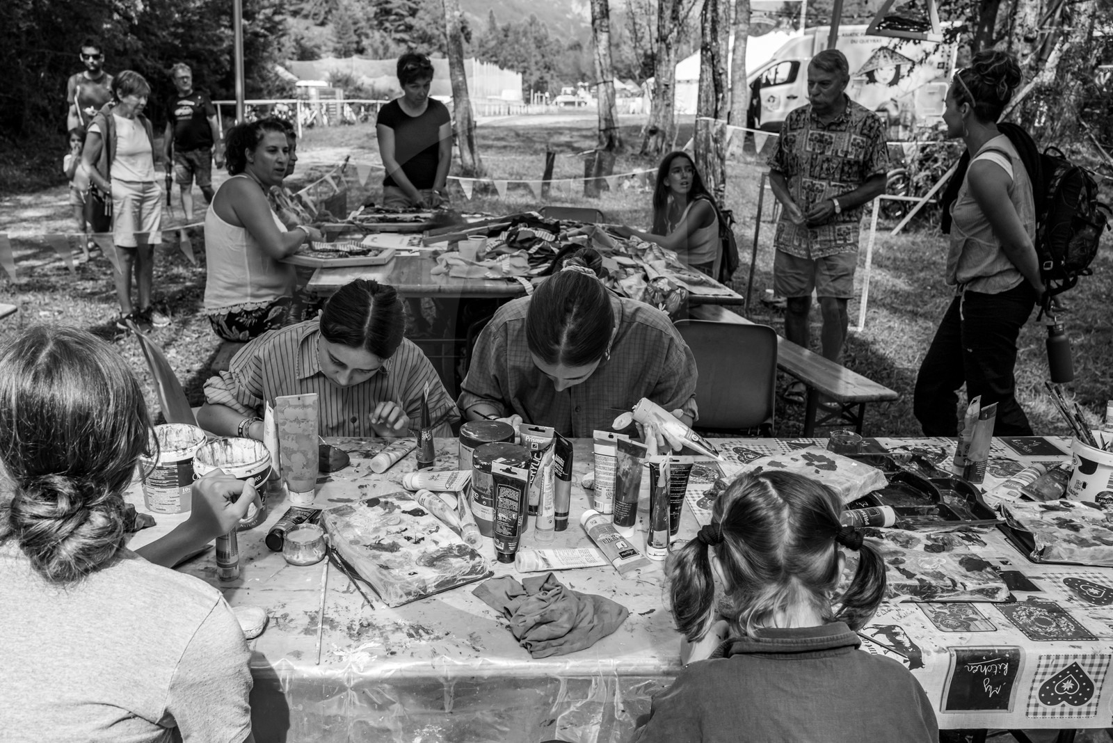 14 aout 2024 : Les ateliers créatifs proposés par l'Ouort au festival  l'Echo des Mots à Saint-Jean-Saint-Nicolas