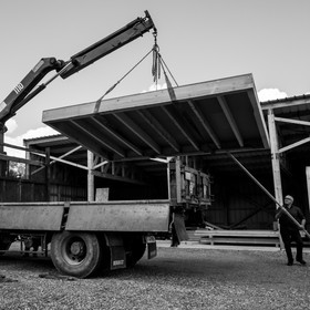 L'installation de la cabane