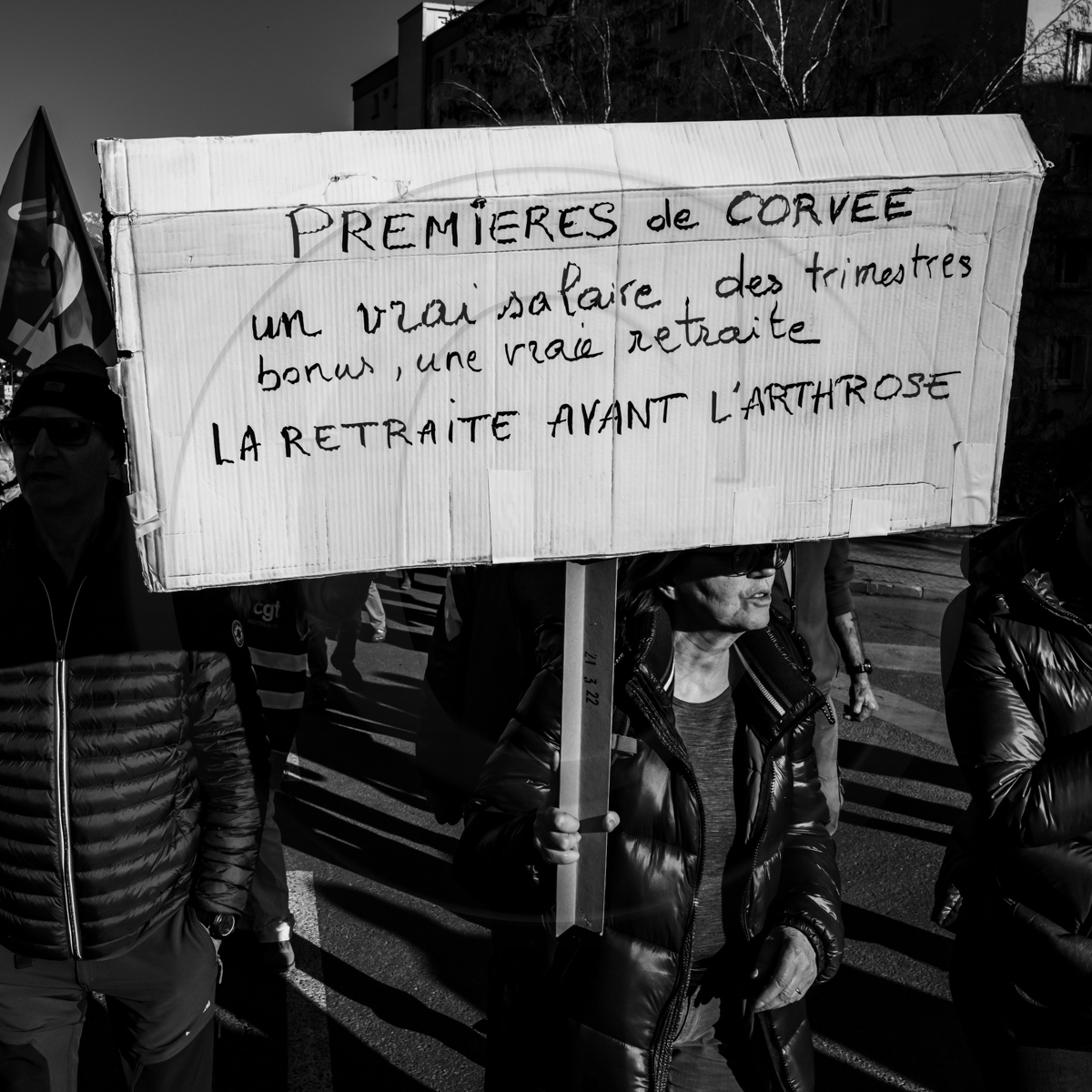 11 février 2023 : Manifestation contre la réforme des retraites à Gap (Hautes-Alpes)