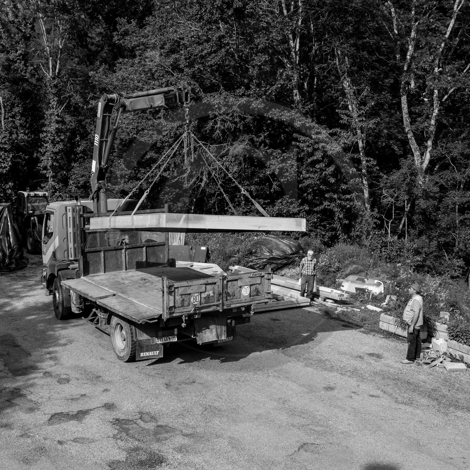 L'installation de la cabane