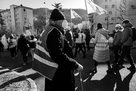 31 janvier 2023 : Manifestation contre la réforme des retraites. Plus de 4000 personnes dans les rues de Gap (Hautes-Alpes).