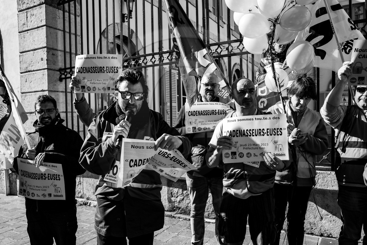 13 avril 2023 : Manifestation contre la réforme des retraites à Gap