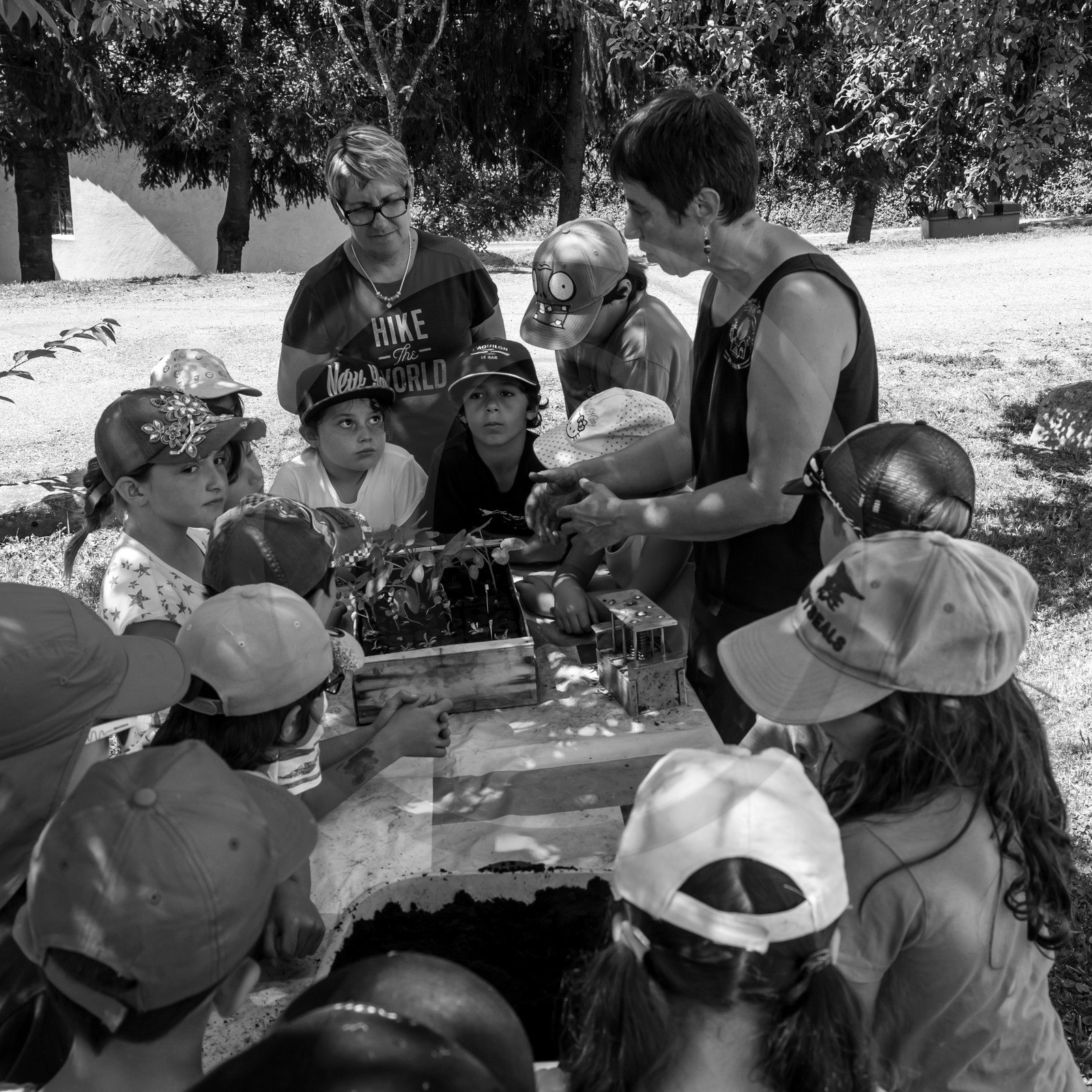 Avec l'école de Saint-Bonnet