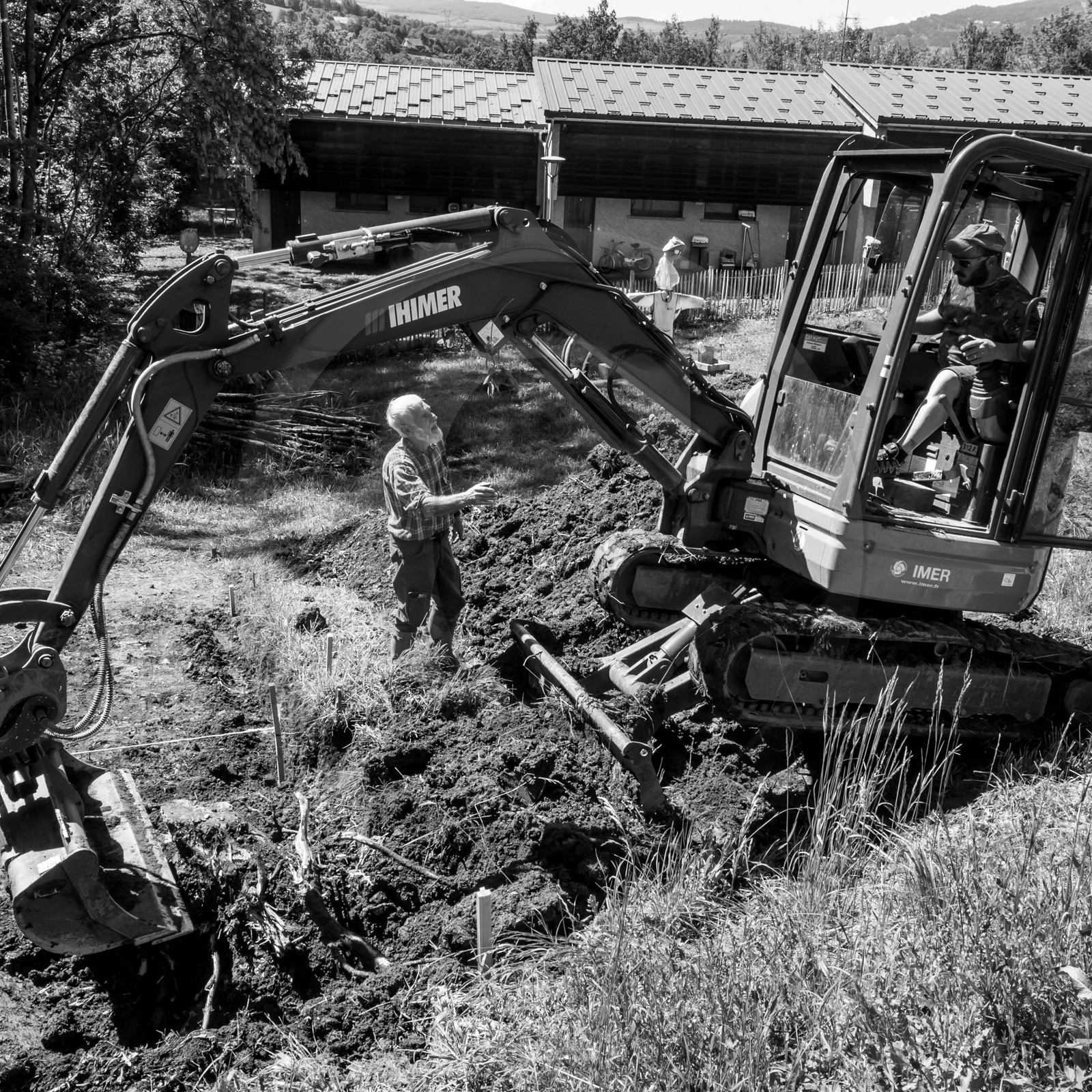 L'installation de la cabane