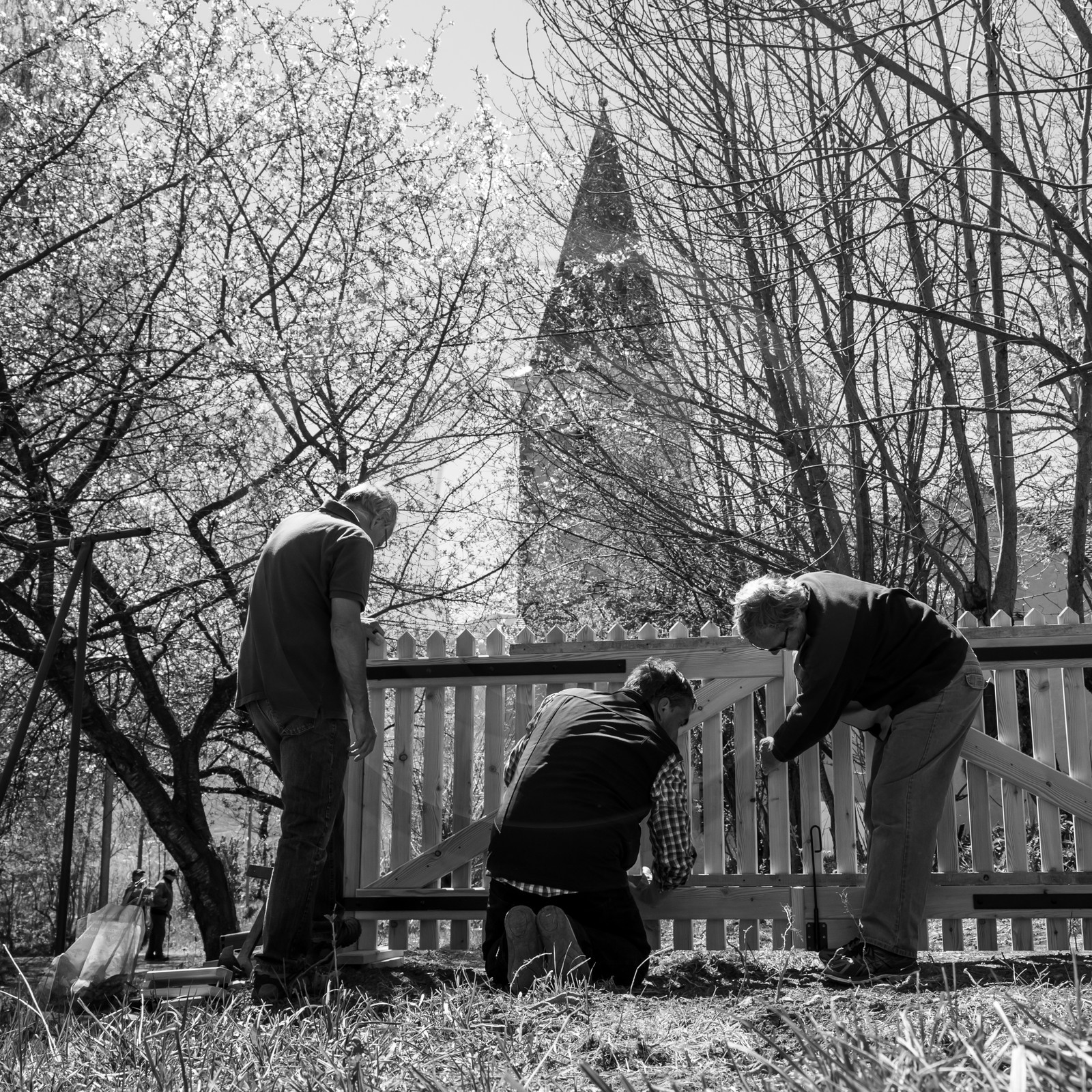 La pose du portail - 17 04 17