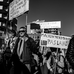 11 février 2023 : Manifestation contre la réforme des retraites à Gap (Hautes-Alpes)