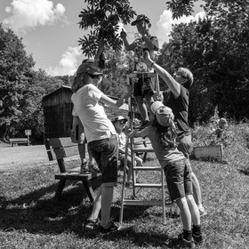 Avec l'école de Saint-Bonnet