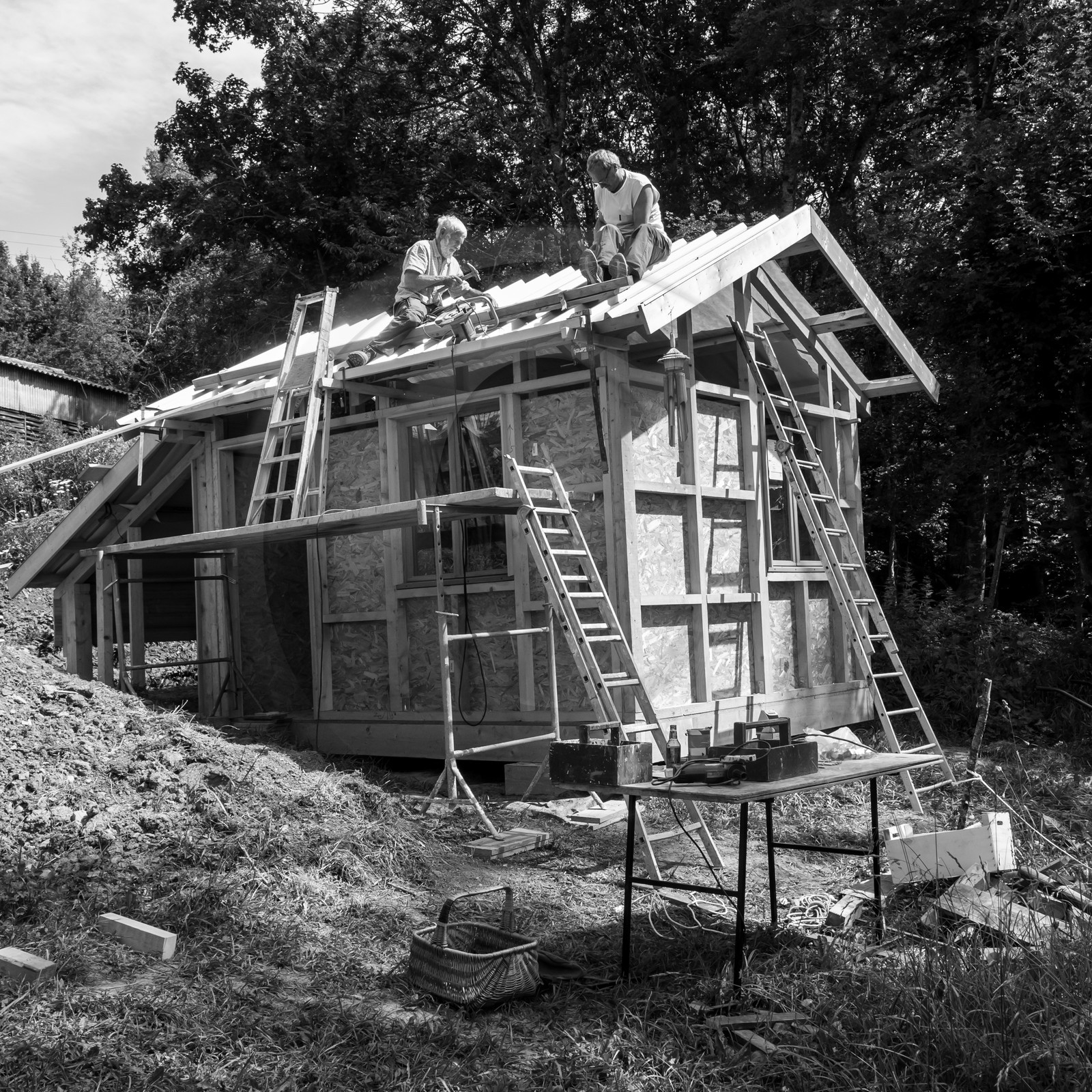 Construction d'une cabane