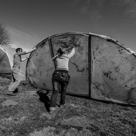 Montage de serres tunnel