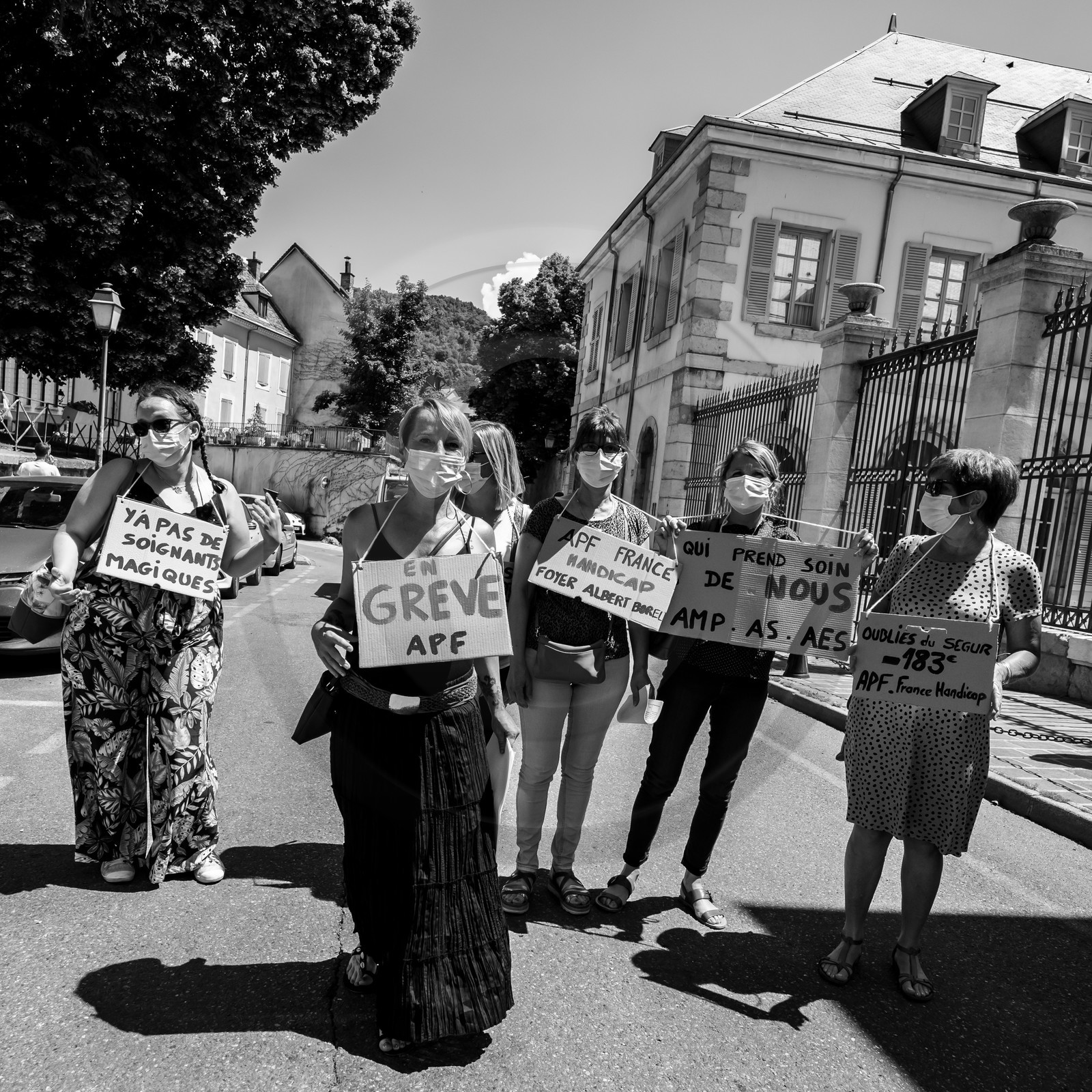15 juin 2021 à Gap (Hautes-Alpes) : Manifestation des soignants oubliés du Ségur de la santé.