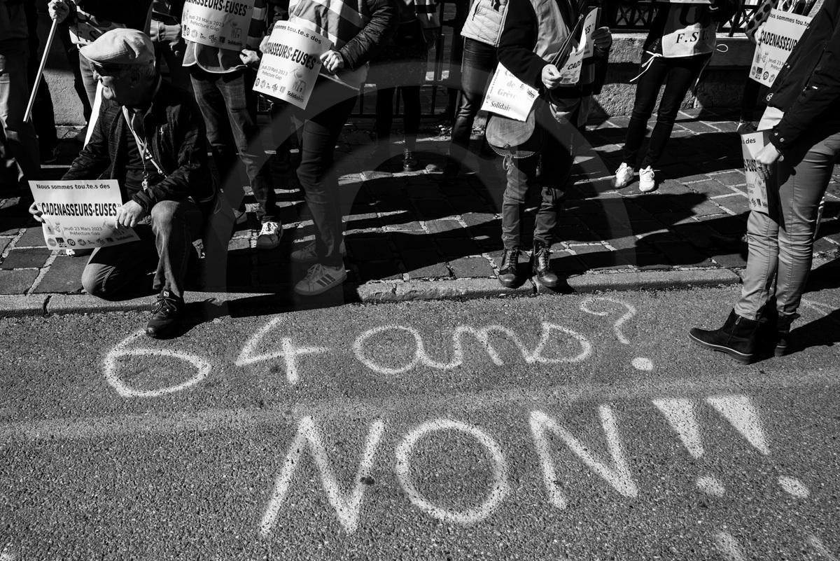13 avril 2023 : Manifestation contre la réforme des retraites à Gap