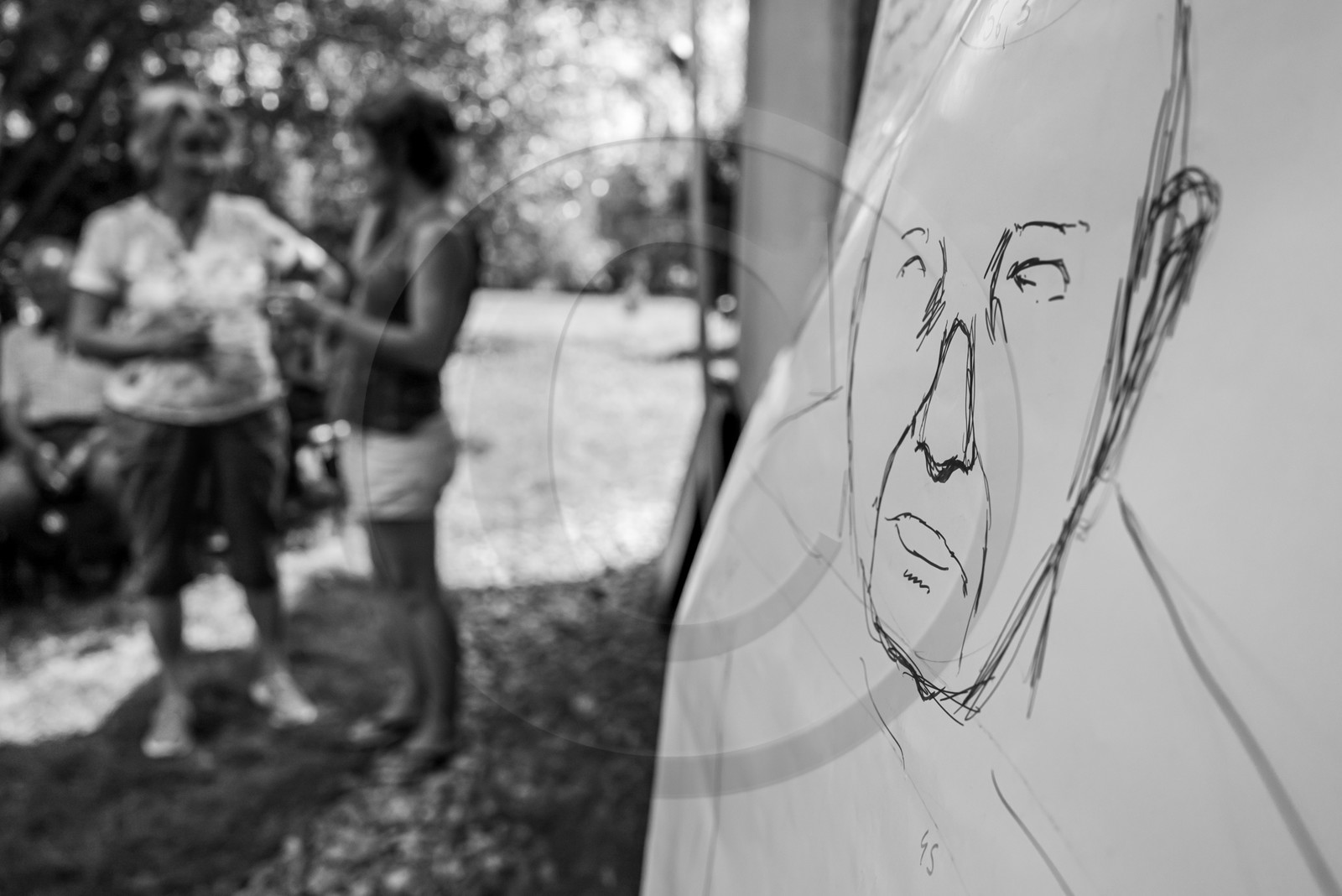 Conception et fabrication de Marcel Joli Coeur l'homme de l'Ouort, avec Barbara Fougnon, artiste plasticienne, dans le cadre de son projet de forêt d'hommes