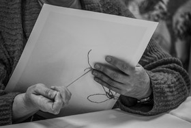 Broderies sur les photographies de Denis Lebioda, jeux, panneaux mon livre préféré, voyage en amérique latine de Claudine et Denis Meyer