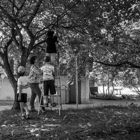 Avec l'école de Saint-Bonnet