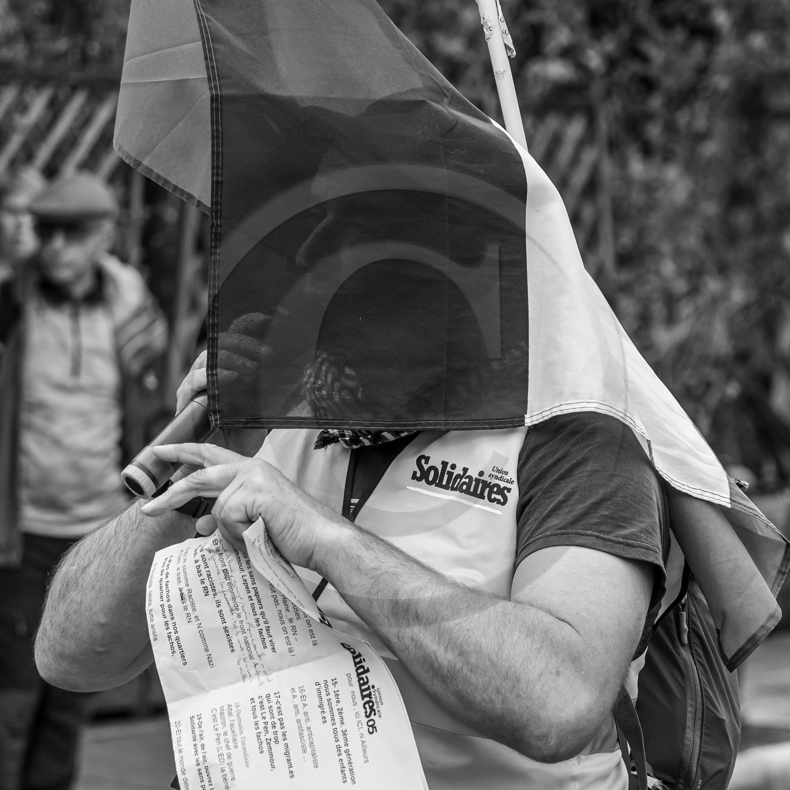 15 juin 2024 - Gap (Hautes-Alpes)- Manifestation contre l'extrême droite