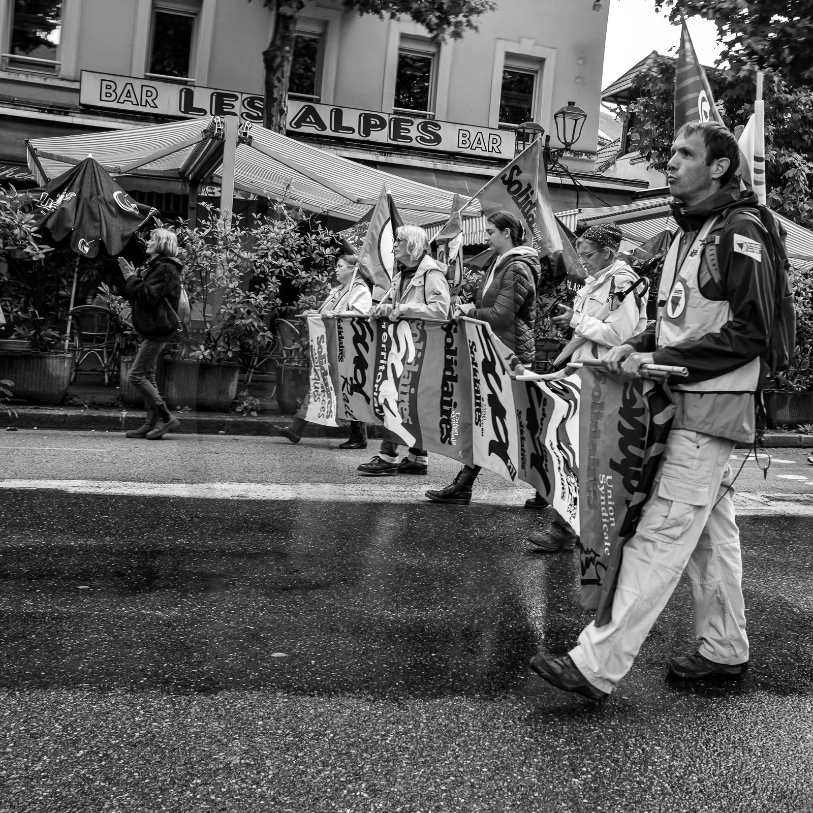 15 juin 2024 - Gap (Hautes-Alpes)- Manifestation contre l'extrême droite