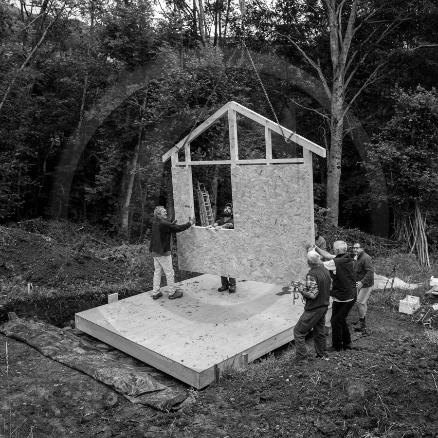 Installation de la cabane