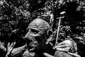 21 aout 2024 : Réalisation de Marcel Joli Coeur, l'homme de l'Ouort avec Barbara Fougnon, artiste plasticienne, et un anniversaire en chansons.