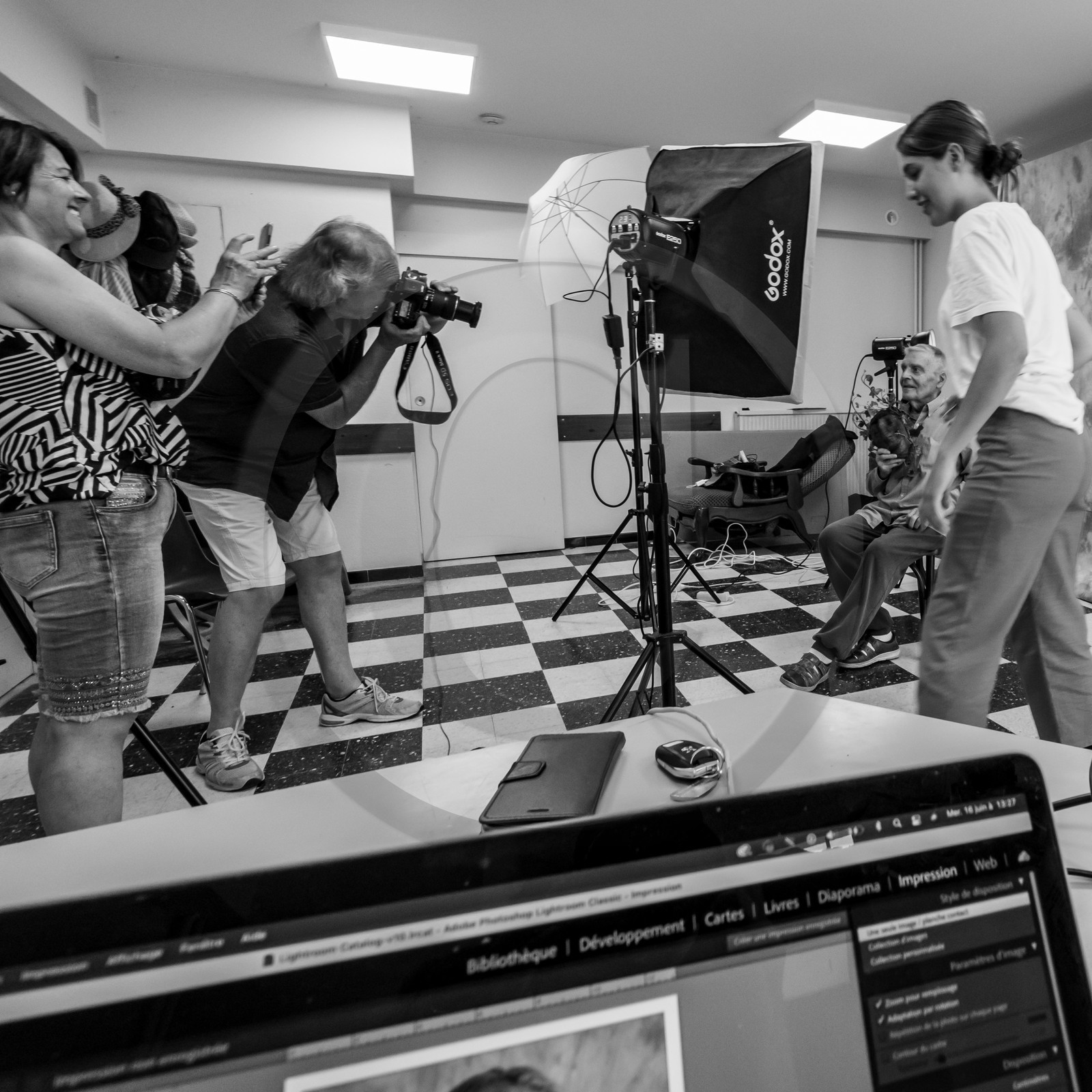 16 juin 2021 : un  studio photo à l'Ouort