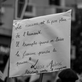 15 juin 2024 - Gap (Hautes-Alpes)- Manifestation contre l'extrême droite