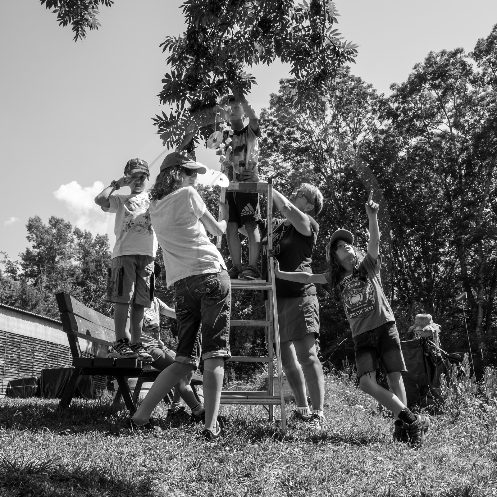 Avec l'école de Saint-Bonnet