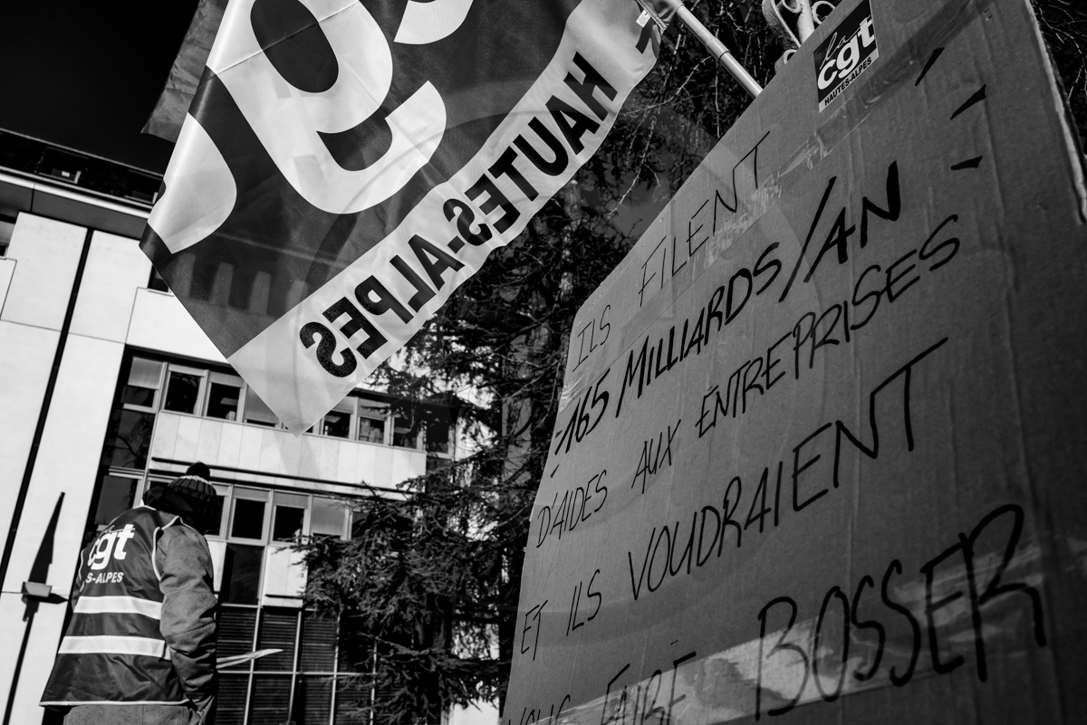 31 janvier 2023 : Manifestation contre la réforme des retraites. Plus de 4000 personnes dans les rues de Gap (Hautes-Alpes). 31 janvier 2023 : Manifestation contre la réforme des retraites. Plus de 4000 personnes dans les rues de Gap (Hautes-Alpes).