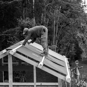 Installation de la cabane