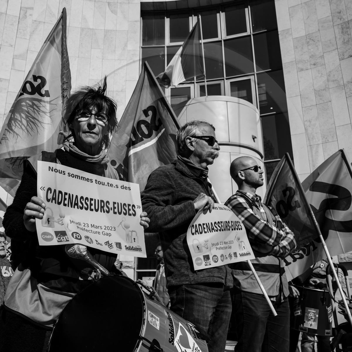 13 avril 2023 : Manifestation contre la réforme des retraites à Gap