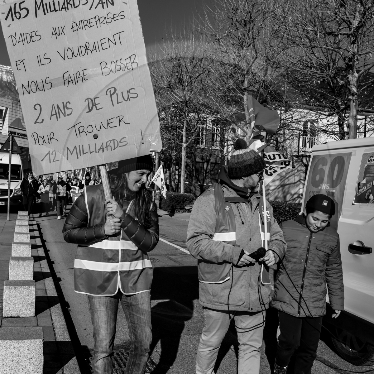 31 janvier 2023 : Manifestation contre la réforme des retraites. Plus de 4000 personnes dans les rues de Gap (Hautes-Alpes). 31 janvier 2023 : Manifestation contre la réforme des retraites. Plus de 4000 personnes dans les rues de Gap (Hautes-Alpes).