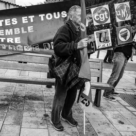 15 juin 2024 - Gap (Hautes-Alpes)- Manifestation contre l'extrême droite