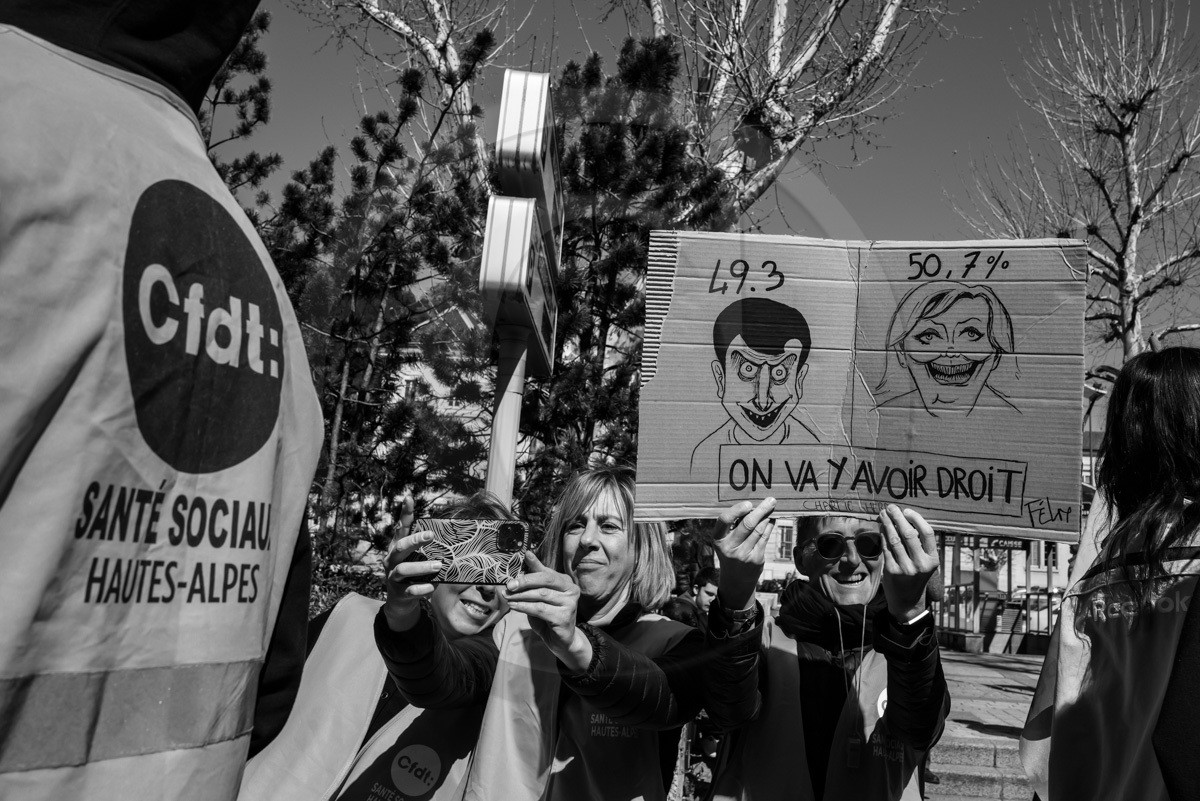 13 avril 2023 : Manifestation contre la réforme des retraites à Gap