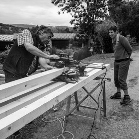 Installation de la cabane