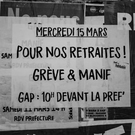 16 mars 2023 : Manifestation contre la réforme des retraites à Gap