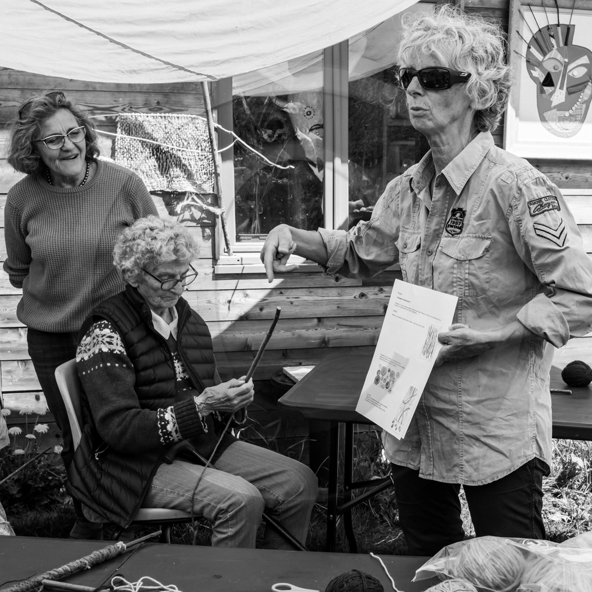 Atelier laine et promenade au jardin