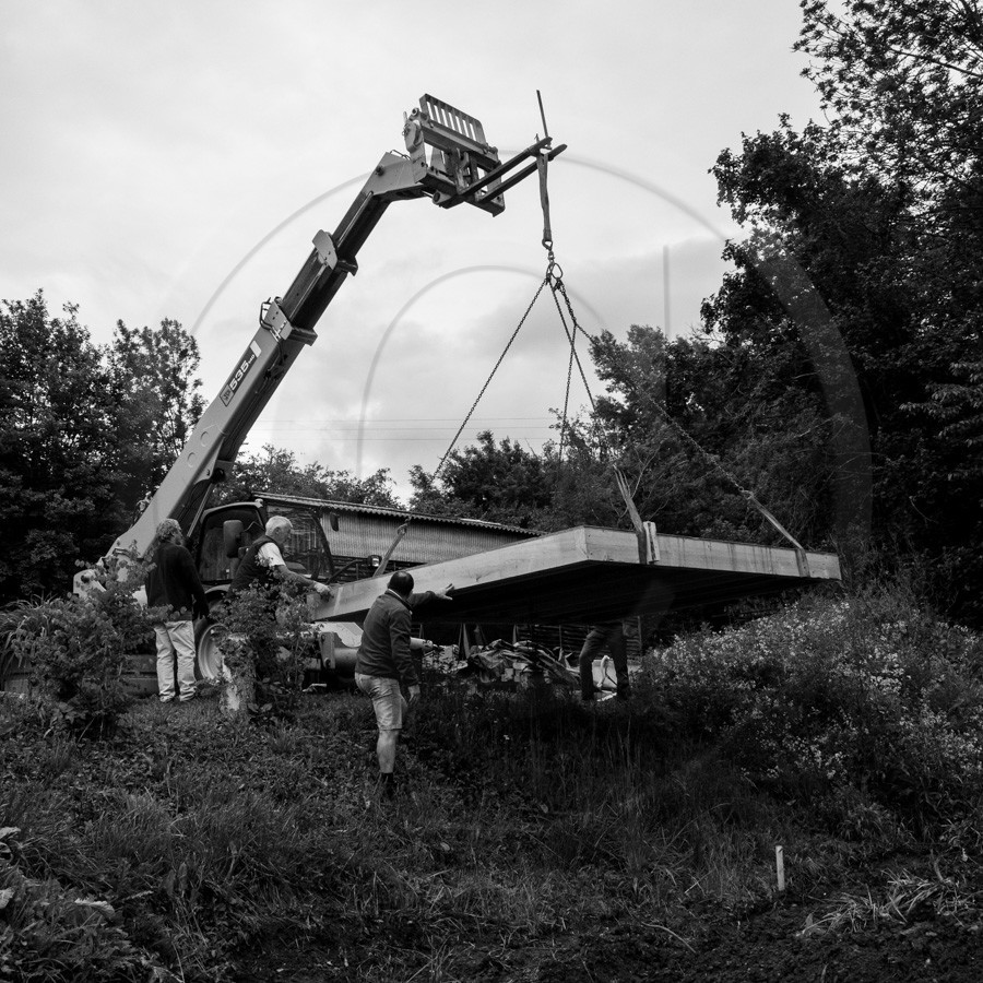 Installation de la cabane