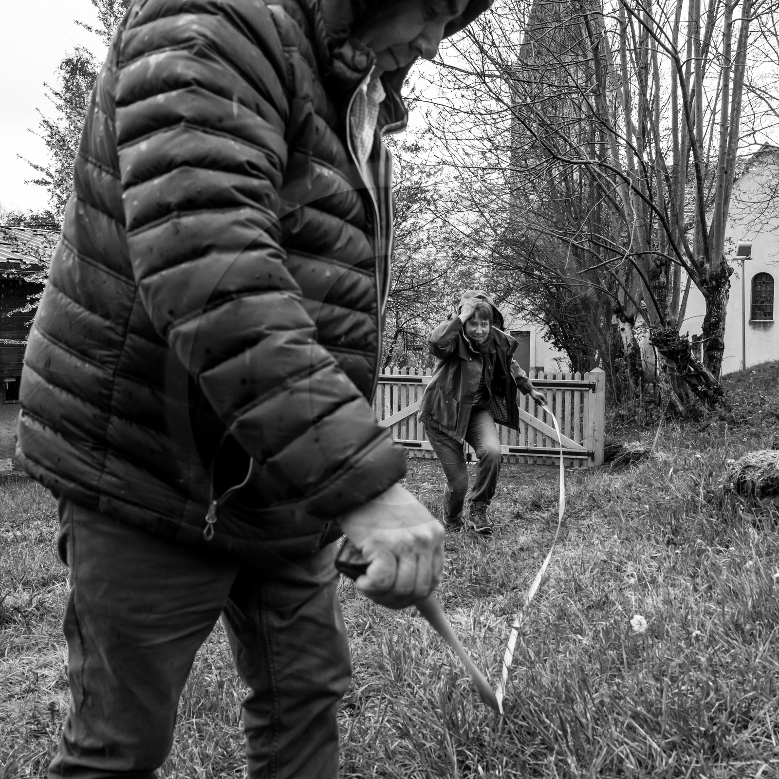 Prise des mesures pour la création des allées - 26 04 2017