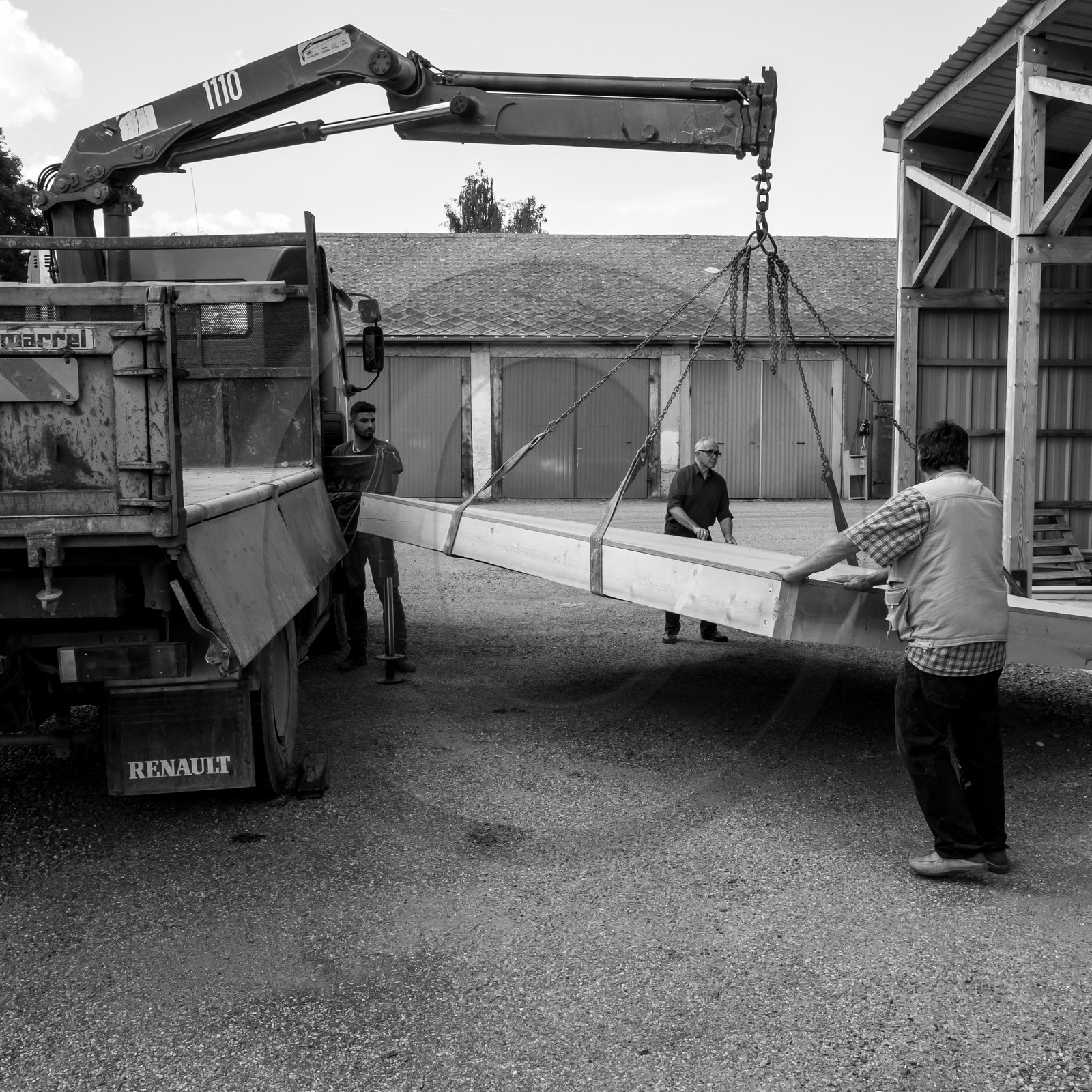 L'installation de la cabane