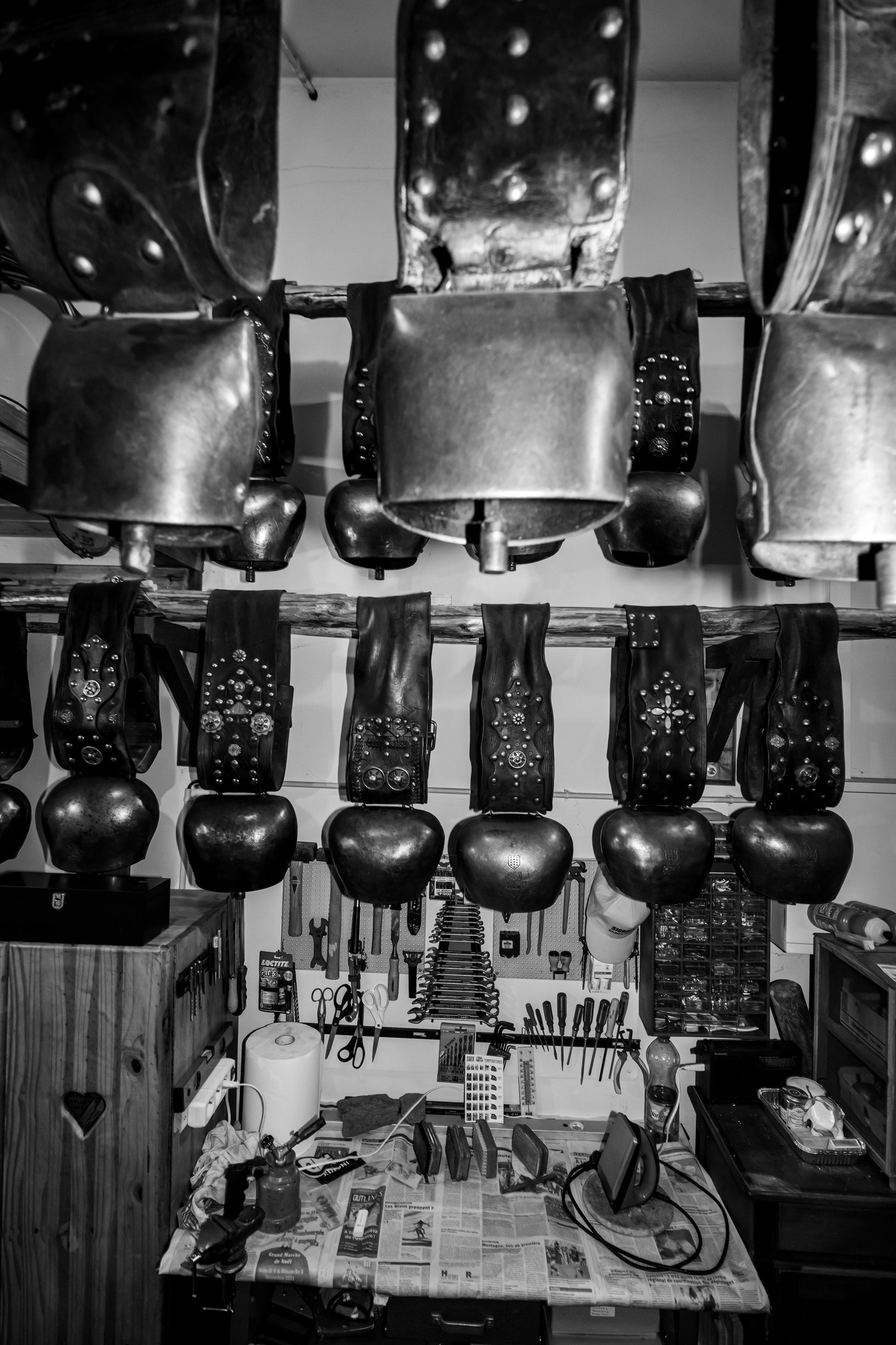 Collection de cloches - Exposition à la Maison du Berger