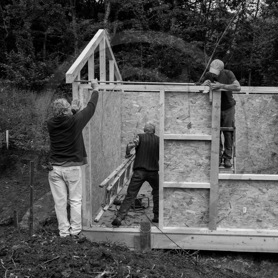 Installation de la cabane