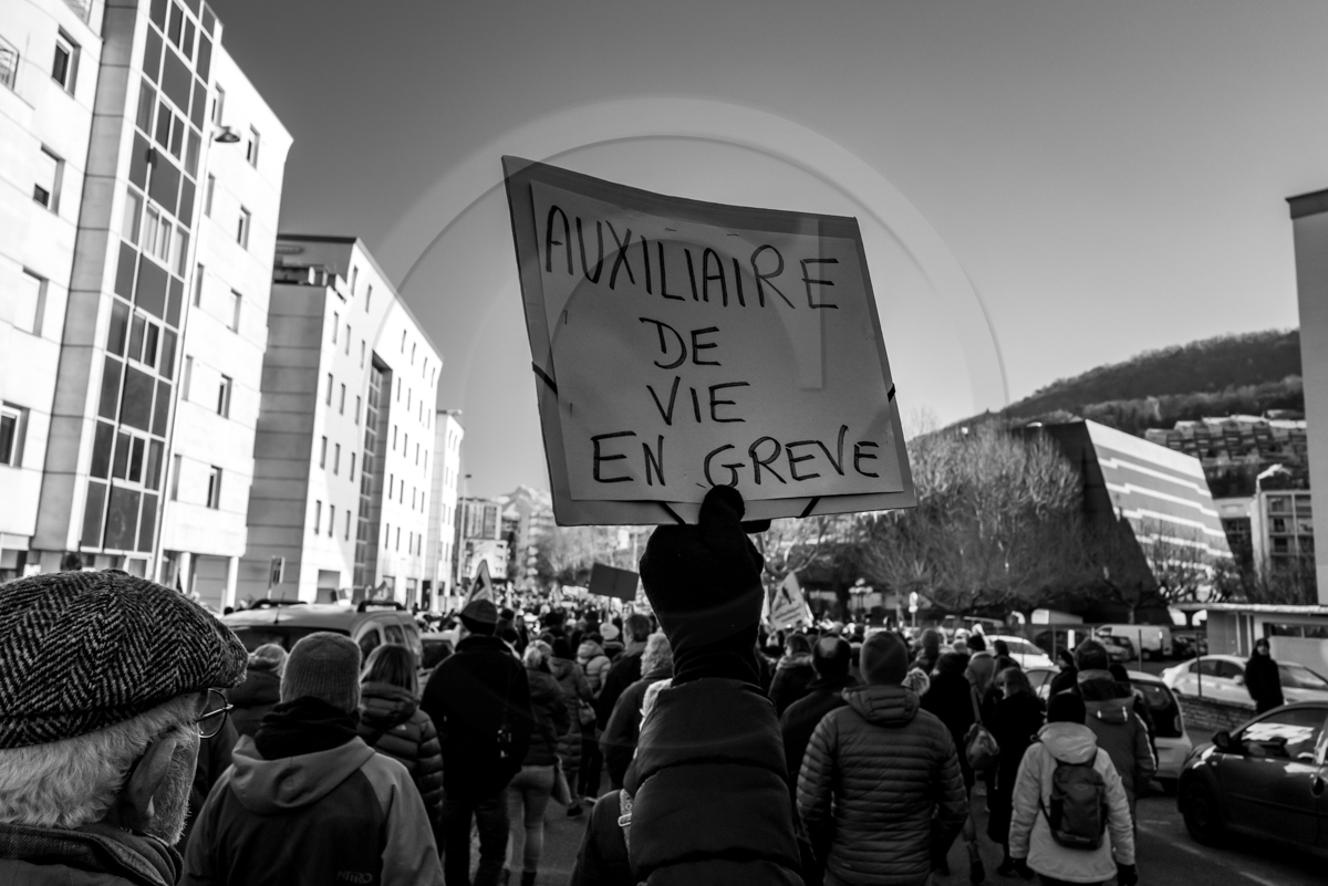 31 janvier 2023 : Manifestation contre la réforme des retraites. Plus de 4000 personnes dans les rues de Gap (Hautes-Alpes). 31 janvier 2023 : Manifestation contre la réforme des retraites. Plus de 4000 personnes dans les rues de Gap (Hautes-Alpes).