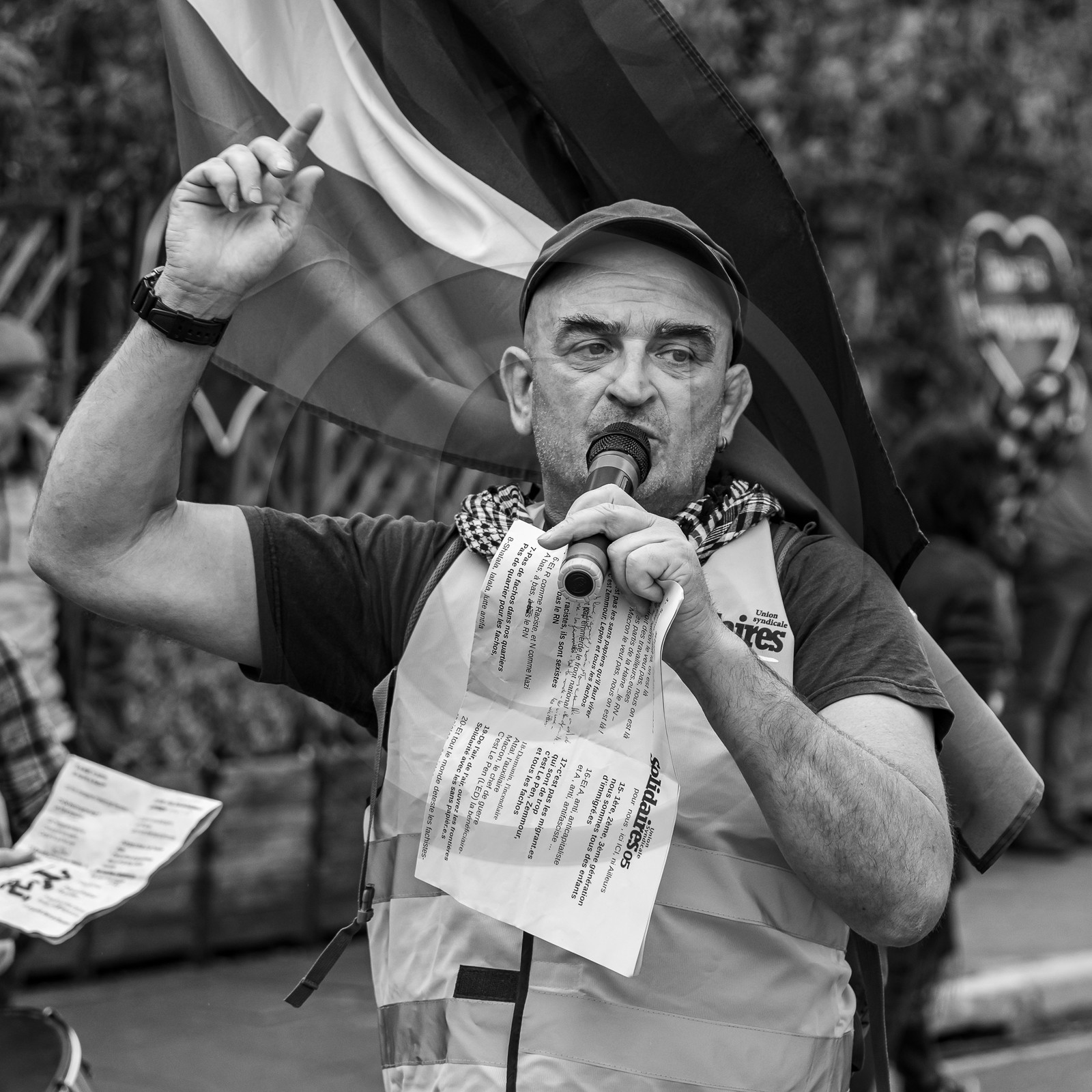 15 juin 2024 - Gap (Hautes-Alpes)- Manifestation contre l'extrême droite