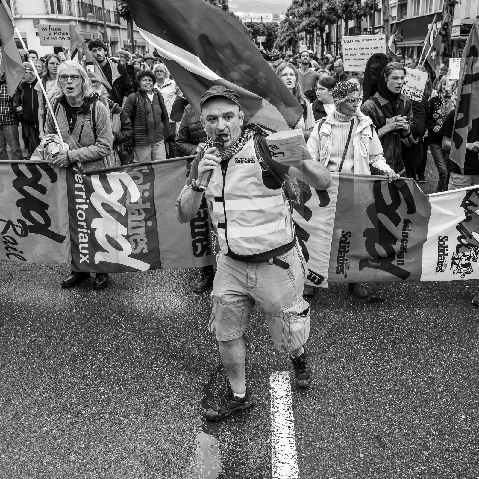 15 juin 2024 - Gap (Hautes-Alpes)- Manifestation contre l'extrême droite