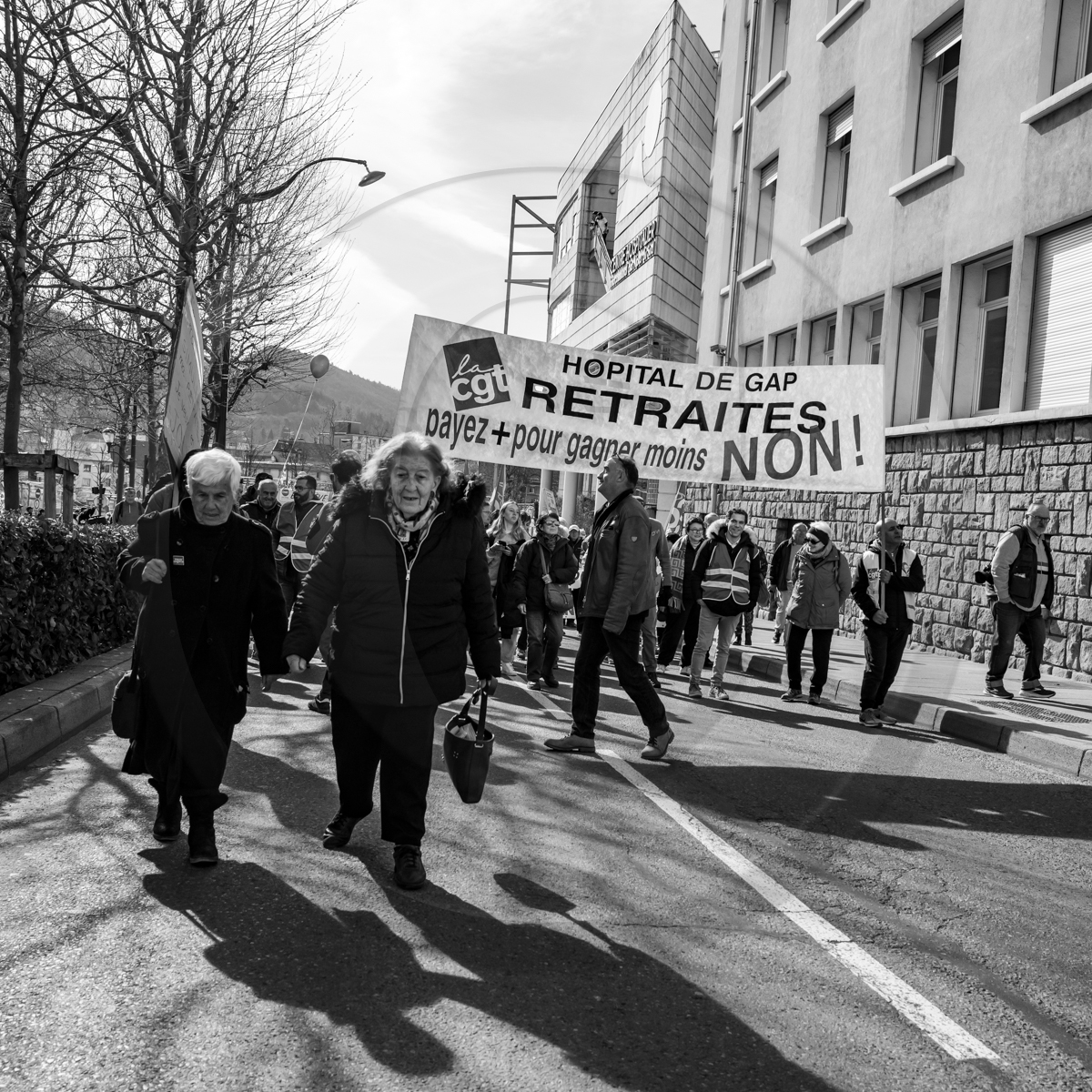 7 mars 2023 : Manifestation contre la réforme des retraites à Gap