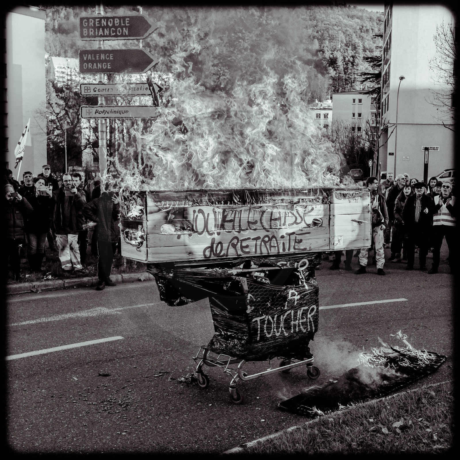 Manifestation à Gap le 09 janvier 2020