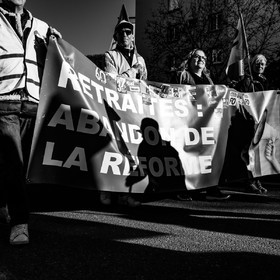 11 février 2023 : Manifestation contre la réforme des retraites à Gap (Hautes-Alpes)