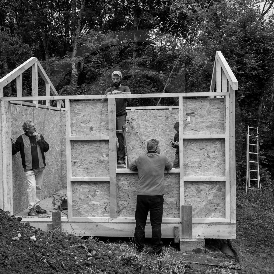 Installation de la cabane