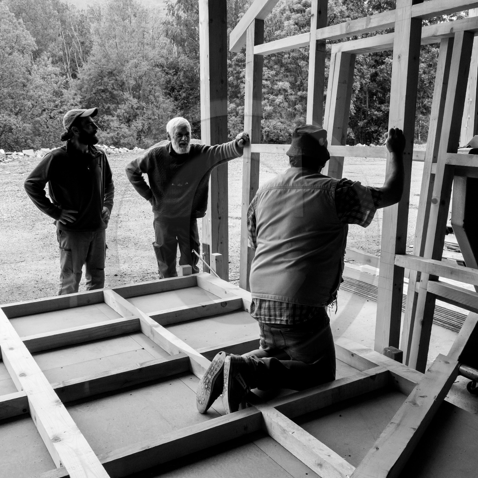 Construction d'une cabane