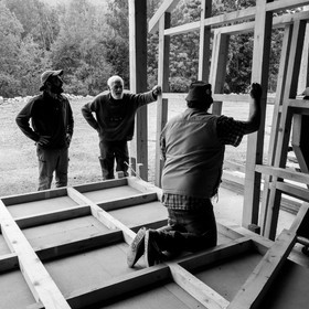Construction d'une cabane
